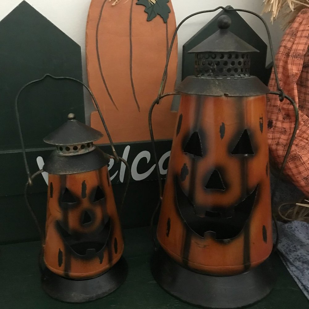 Tin Jack-O-Lanterns